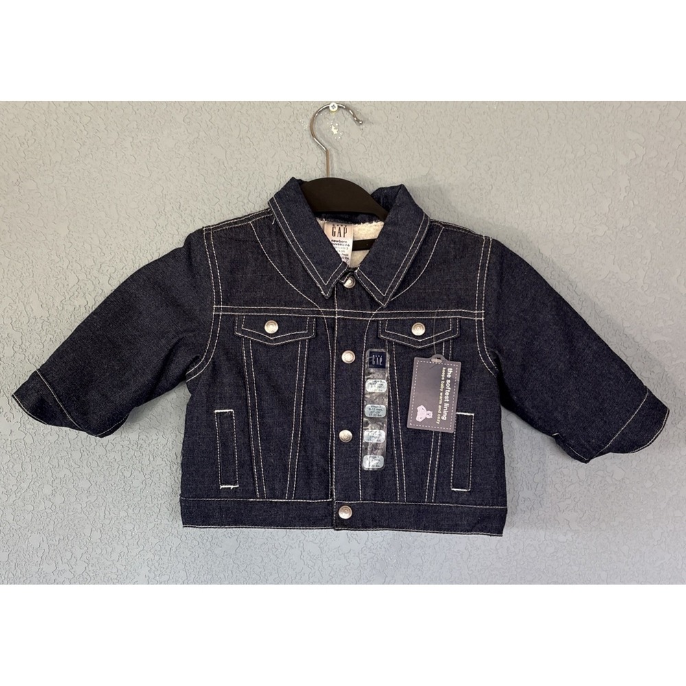 NWT Baby Gap Denim Jacket 6-12M Jean Trucker GAP Unisex Newborn